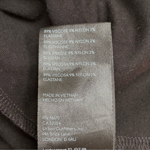 Urban Outfitters Kristy Knit Corset Tube Dress Bodycon Mini Black Small - Picture 10 of 10